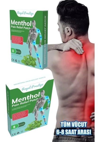 Mentollü Tüm Vücut Sızı Bandı Geleneksel Çin Şifası 8 Adet (9*12CM) modelleri