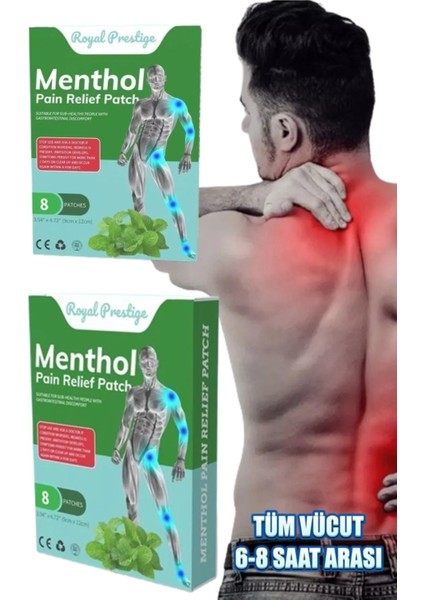 Mentollü Tüm Vücut Sızı Bandı Geleneksel Çin Şifası 8 Adet (9*12CM) fırsatları