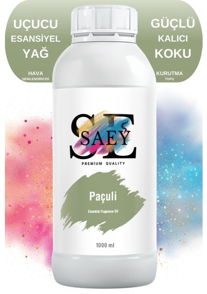 Paçuli Esansiyel Uçucu Koku Yağ Buhurdanlık Yağı Difüzör Esansı Hobi Esans 1000ml