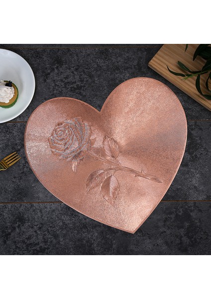 Aşk Pvc Placemat Önleyici Yağ Lekesi Yıkanabilir Isı Yalıtımlı Placemat Masa Paspası (Yurt Dışından)