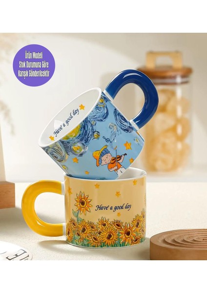 Van Gogh Tasarımlı Seramik Kupa
