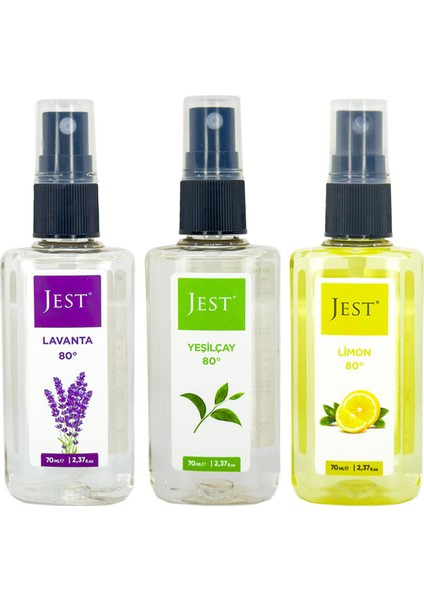 3'lü Mini Set Kolonya (Lavanta-Limon-Yeşilçay) fiyatları