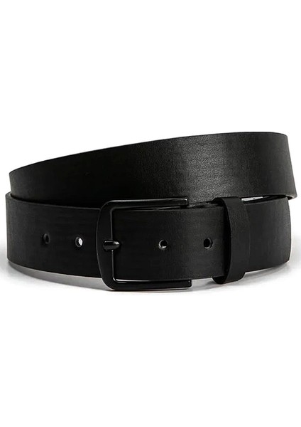 Deri Siyah Casual Erkek Kemeri modelleri