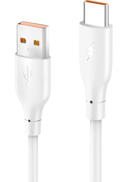 DC65 USB To Type-C 1m 3.0A Hızlı Şarj Kablo - Beyaz