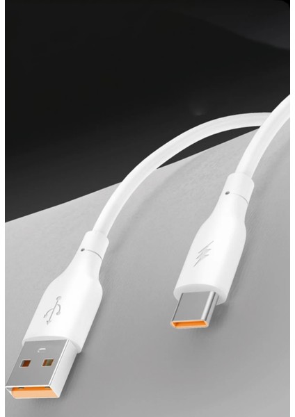 DC65 USB To Type-C 1m 3.0A Hızlı Şarj Kablo - Beyaz