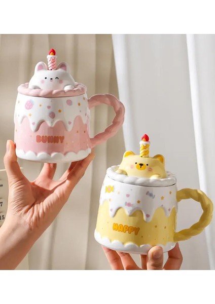 Pasta Kedi Temalı Seramik Kupa fiyatları