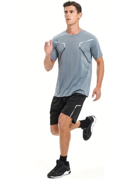 Fusto Mikro Polyester Slim Fit Performans Antrenman Sporcu Erkek Tshirt indirimleri
