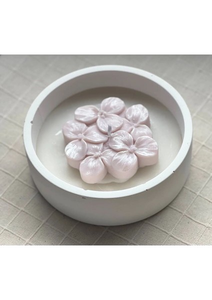 Pudra Çiçek Mum Kase 400GR