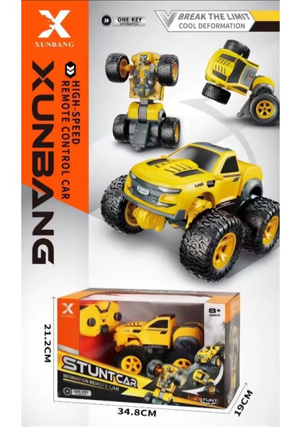 Oyuncak Transformers Bumblebee Uzaktan Kumandalı Robot Olan Sesli Şarjlı Araba Jeep Drift