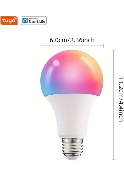 Akıllı Rgb LED Ampul Wifi Özelikli Özel Uygulamalı Ev Dekoru 9W A+ Enerji Tasaruflu Lamba fiyatları