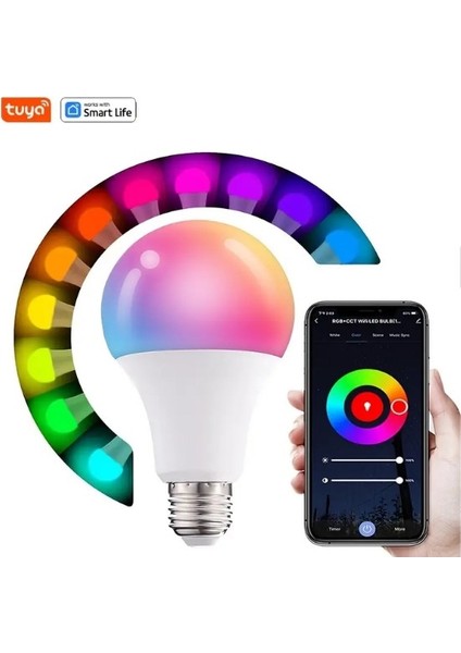 Akıllı Rgb LED Ampul Wifi Özelikli Özel Uygulamalı Ev Dekoru 9W A+ Enerji Tasaruflu Lamba modelleri