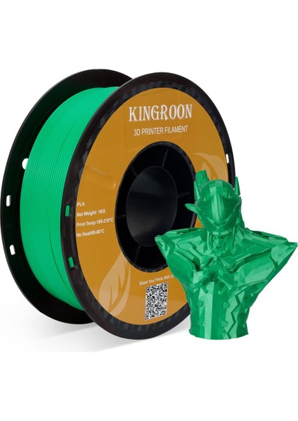 Pla Filament - Yeşil - 1.75MM - 1kg