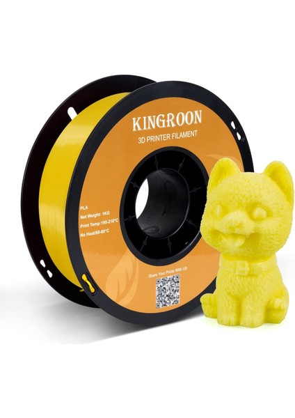 Pla Filament - Sarı - 1.75MM - 1kg