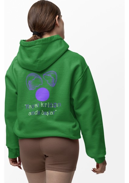 Hayat Kırıldığın Anda Başlar Kırık Yumurta Baskılı Kadın Sweatshirt