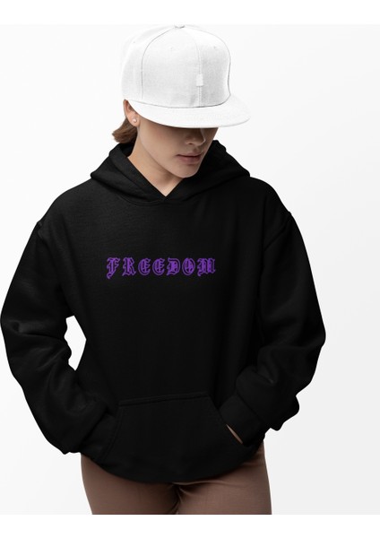 Freedom(Özgürlük) Kelebek Kadın Baskılı Sweatshirt