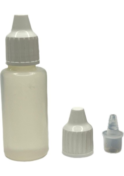 20 ml Pe Aseton Şişesi, 24 Adet, Plastik