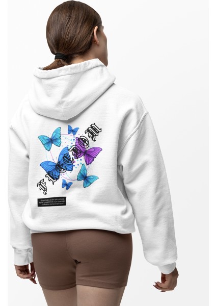 Freedom(Özgürlük) Kelebek Kadın Baskılı Sweatshirt fiyatları