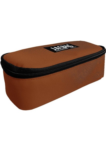 Kiremit Turuncu Oval Xl Organizer Kalem Kutusu Kalemlik