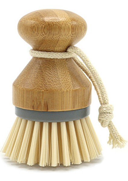 2 Paket Mutfak Temizleme Fırçası, Tencere, Tava, Bulaşık, Lavabo ve Sebzelerin Temizliği Için Çıkarılabilir Bambu Bulaşık Fırçası (Yurt Dışından)
