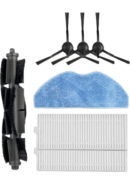 Pvcr 6001 Iq Home Aqua Süpürme Robotu Aksesuarları Temizleyici Parçaları Yedek Ana Yan Fırça Paspas Filtresi A (Yurt Dışından)