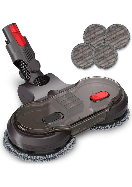 Dyson V15 V8 V7 V10 V11 Elektrikli Süpürge Için Elektrikli Kuru Islak Paspas Başlığı, Çıkarılabilir Su Tankı, 6 Paspas Bezi (Yurt Dışından)
