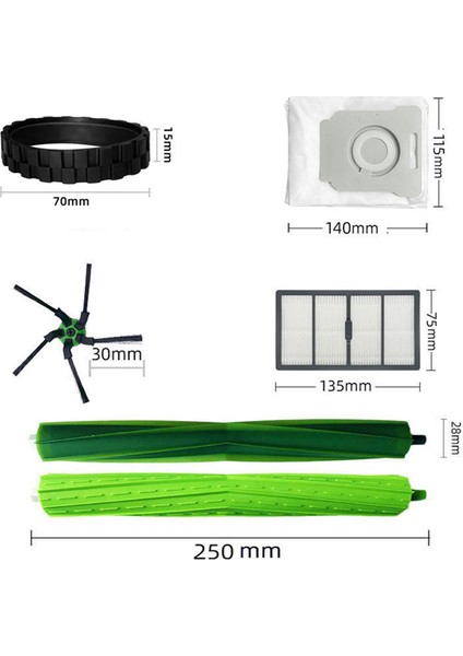 Irobot Roomba S9 (9150) S9+ S9 Plus (9550) S Serisi Bağlantılı Robot Süpürge Kitleri Için Yedek Parçalar (Yurt Dışından)
