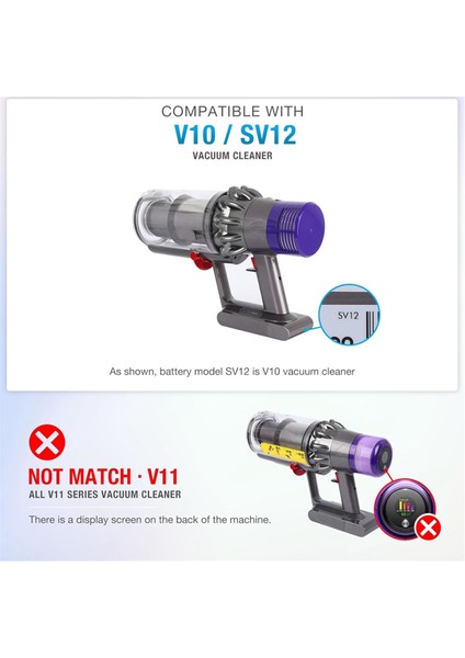 Dyson V10 SV12 Elektrikli Süpürge Için Ana Gövde Montaj Muhafazası Değişimi Ana Gövde Servis Montaj Muhafazası (Yurt Dışından)