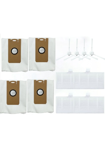 Lydsto W2 Yedek Parçaları Ana Yan Fırça Hepa Filtreler Paspas Bezleri Bez Toz Torbası Yedek Robot Süpürge (Yurt Dışından)