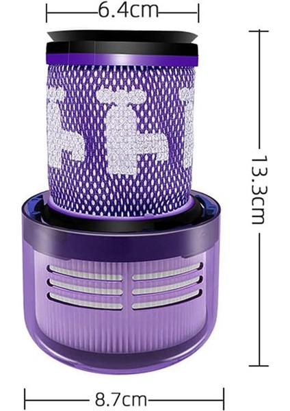 Dyson V12 Detect Slim Duster Yıkanabilir Filtre Temizleme Elektrikli Süpürge Parçaları Için Vakum Filtresi Değişimi, Parça 971517-01 (Yurt Dışından)