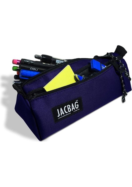 Dual Prime Iki Bölmeli Üçgen Mor Kız Çocuk/kadın Kalem Çantası