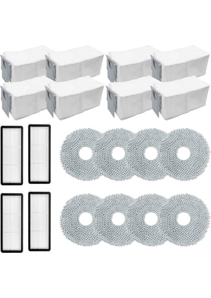 Roborock Qrevo Curv Yedek Parça Aksesuarları Hepa Filtre Paspas Bezi Toz Torbası (Yurt Dışından)