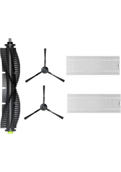 Qihoo 360 S10 X100 Max Robotik Süpürge Için 5 Adet Silindir Fırça Filtresi Yan Fırça Yedek Parçaları (Yurt Dışından)