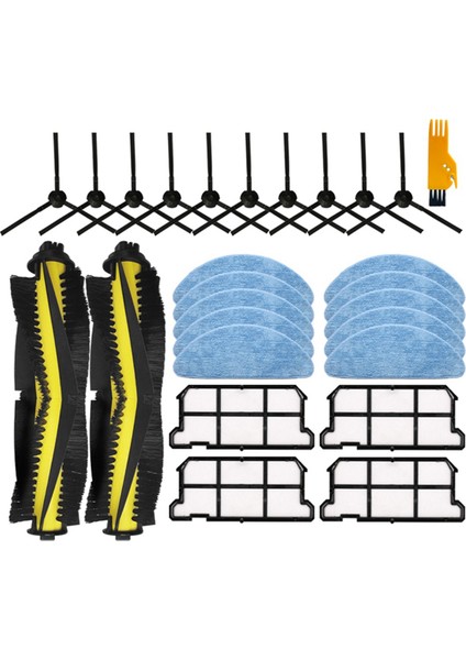 Chuwi Ilife V7/V7S/V7S Pro V7S Plus Robotlu Süpürge Rulo Yan Fırça Filtre Paspas Bezi Parçaları (Yurt Dışından)