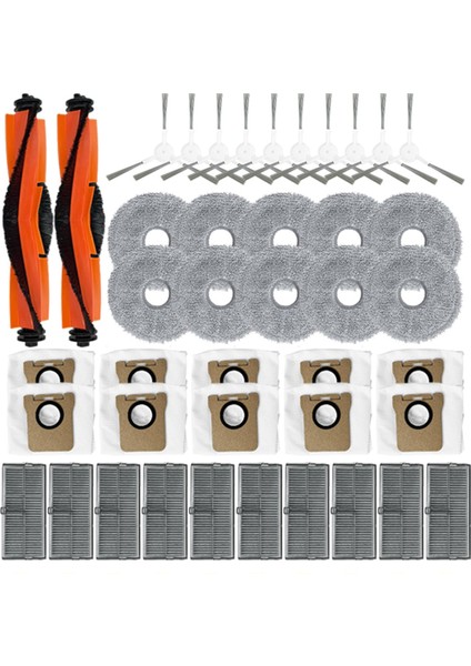 Xiaomi Mijia Için M30S D103CN Robot Vakum Yedek Parçalar Ana Yan Fırça Hepa Filtre Paspas Bezi Toz Torbası Aksesuarları (Yurt Dışından)