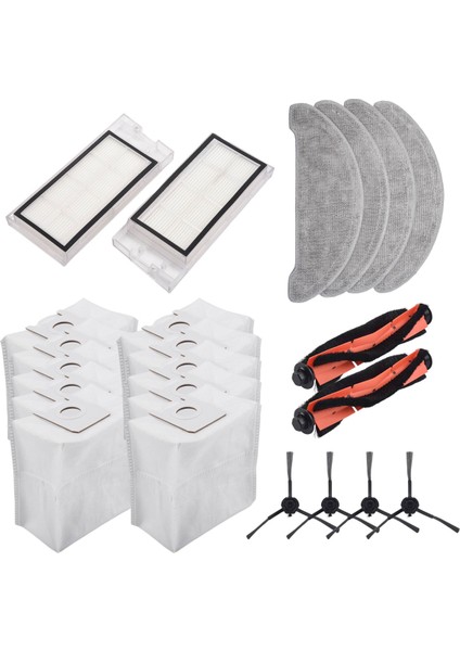 Xiaomi Roidmi Eve Plus Robot Süpürge Parçaları Için Rolling Side Brush Hepa Filtre Paspas Bezleri Toz Torbaları (Yurt Dışından) fiyatları