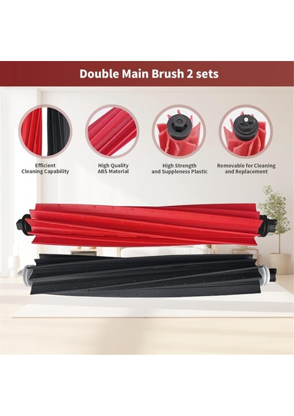 Roborock S8 Maxv Ultra Robot Süpürge Aksesuarları Kiti Için Yedek Parçalar Ana Yan Fırça Hepa Filtreler Paspas Bezi (Yurt Dışından) fiyatları