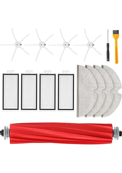 Xiaomi Roborock Q7 Max,q7 Max+,q7 Plus,t8 Hepa Filtre Ana Yan Fırça Bez Parçaları Elektrikli Süpürge Aksesuarları (Yurt Dışından)