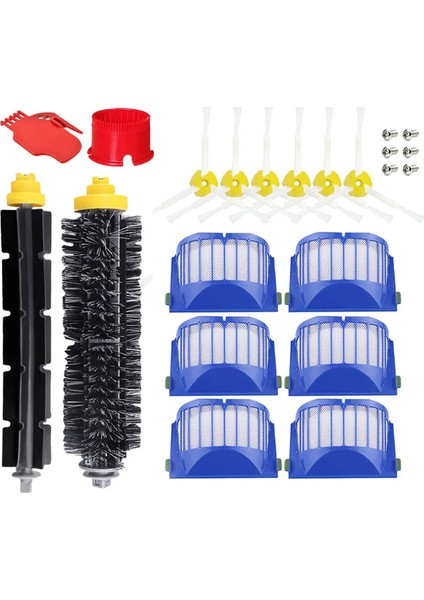 Irobot Roomba 614/620/630/650/651/671/660/692 Robot Vakum Ana Yan Fırça Hepa Filtre Yedek Parçaları Için (Yurt Dışından)