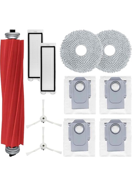 Roborock Q Revo P10 Robotlu Süpürge Ana Yan Fırça Hepa Filtreler Paspas Bezi Toz Torbaları Yedek Parçalar (Yurt Dışından)