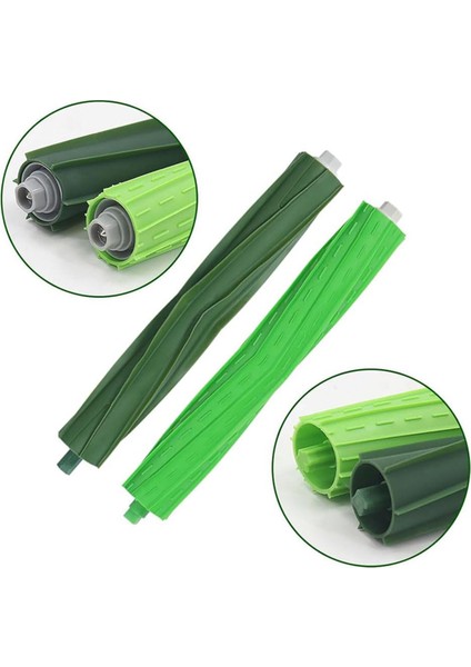 Irobot Roomba Combo J7+/plus J9+ Robot Süpürge Için Uyumlu Yedek Parçalar, Çok Yüzeyli Kauçuk Fırça (Yurt Dışından) modelleri