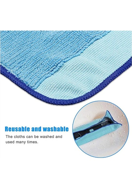 Islak Silme Mikrofiber Bezler Ped Irobot Braava 321 380 320 380 T Nane 5200C 5200 4200 4205 Robot Yedek Parça (Yurt Dışından) fırsatları