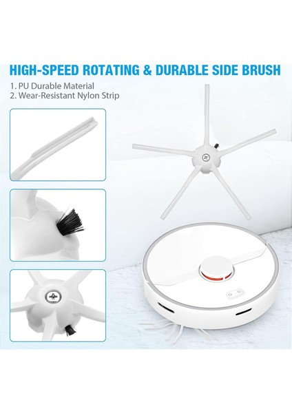 Aksesuarları Roborock S7 Maxv Ultra S7 Pro Ultra Robot Vakum Aksesuarları Fırça Paspas Hepa Filtre Toz Torbası Temizleme (Yurt Dışından) modelleri