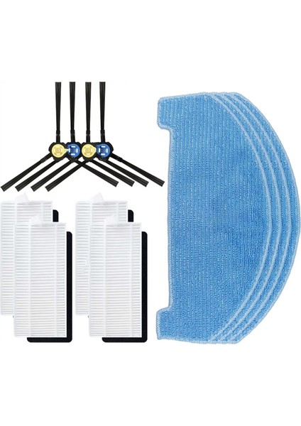 Ilıfe A20, T20S, V3X, Polaris Pvcr 3600, G2 0926W, G2 0726W, G2 1226 Yan Fırça Filtresi Mop Aksesuar Parça Takımı (Yurt Dışından)