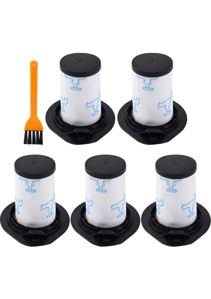 Rowenta Air Force 460 All In One RH92XX ve Air Force Flex 560 RH94XX Elektrikli Süpürge Için 5 Adet Filtre, Parçalar ZR009002 (Yurt Dışından)