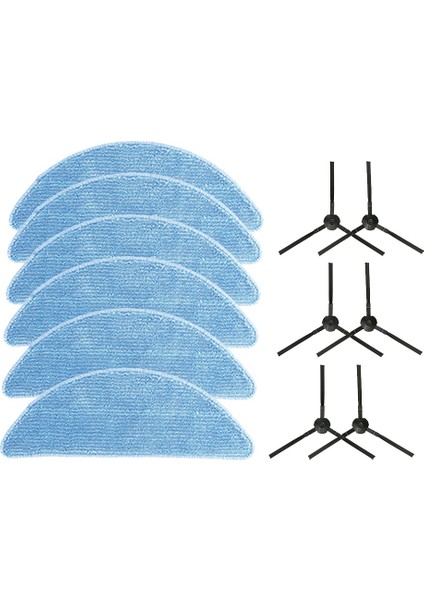 12 Adet Yan Fırça ve Bez Ilife V9 / V9 Pro / G9 / G9 Pro Robot Süpürge Parçaları Değişimi (Yurt Dışından) modelleri
