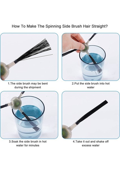 Okp K7 / K8 / L3 / Lefant M201 / T800 / U180 / M501-B / F1 / T700 / M520/M571/M301 Yan Fırça Yedek Parça Için 8 Adet (Yurt Dışından) modelleri