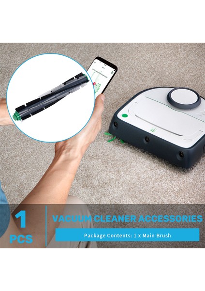 1 Adet Yuvarlak Fırça Vorwerk Kobold VR200 VR300 Robot Süpürge Ev Temizlik Aksesuarları Yedek Aletler (Yurt Dışından) fırsatları