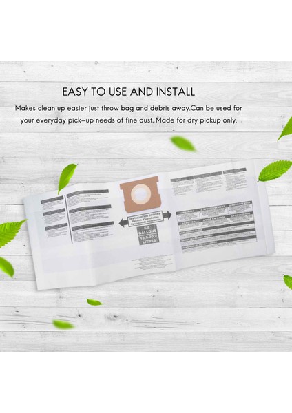 5pc Yedek Islak/kuru Vakum Torbaları Shop-Vac Ridgid 5-8 Galon Vakum Temizleyici Için Toz Torbaları 9066100 90661 906-61 (Yurt Dışından) fırsatları