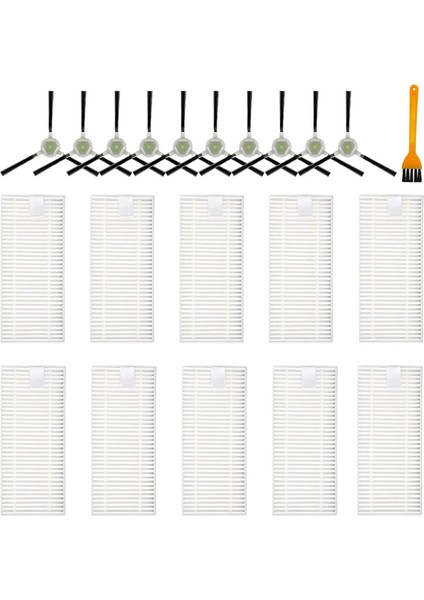 Lefant M210P M210 M210S M210B M213 M213S M2 Aksesuar Kiti Için Yan Fırça Hepa Filtresi Yedeği (Yurt Dışından)