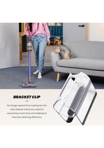 Dyson V7 V8 V10 V11 Elektrikli Süpürge Şeffaf Emiş Başlığı Klipsi Yedek Depolama Tutucu Braket Klipsi (Yurt Dışından) fırsatları